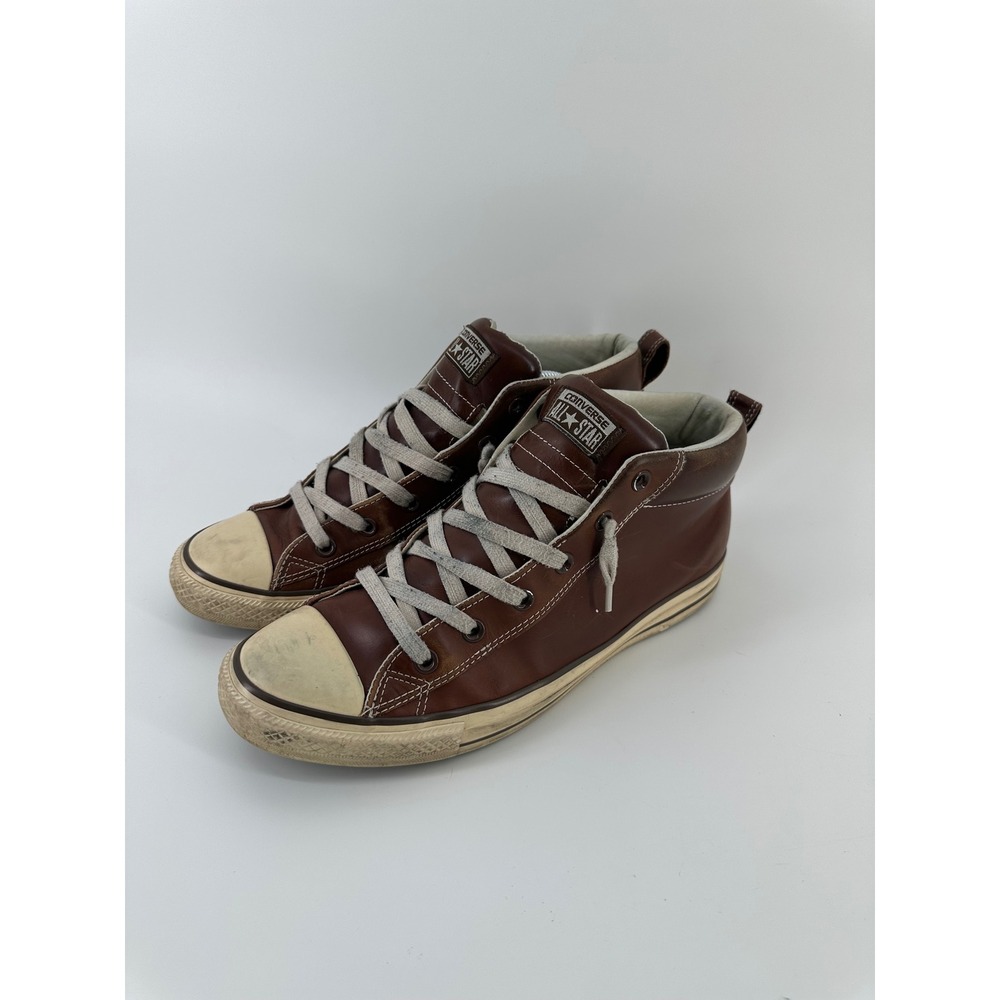 Converse Chuck Taylor All Star Street Mid Brown Leather Mens 11 136420C